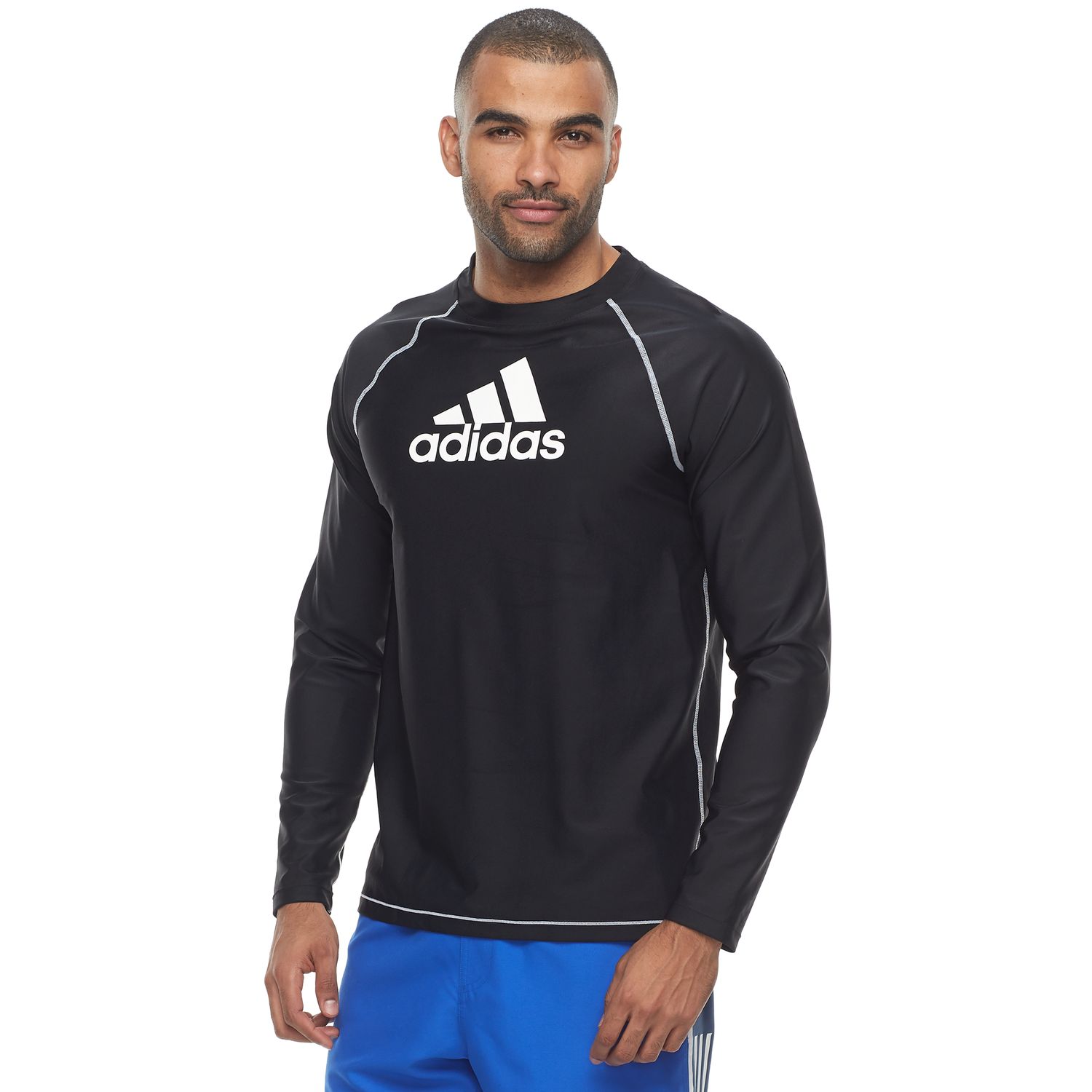 mens adidas swim tee