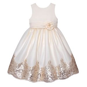 Girls 7-12 American Princess Sequin Border Sleeveless Dress