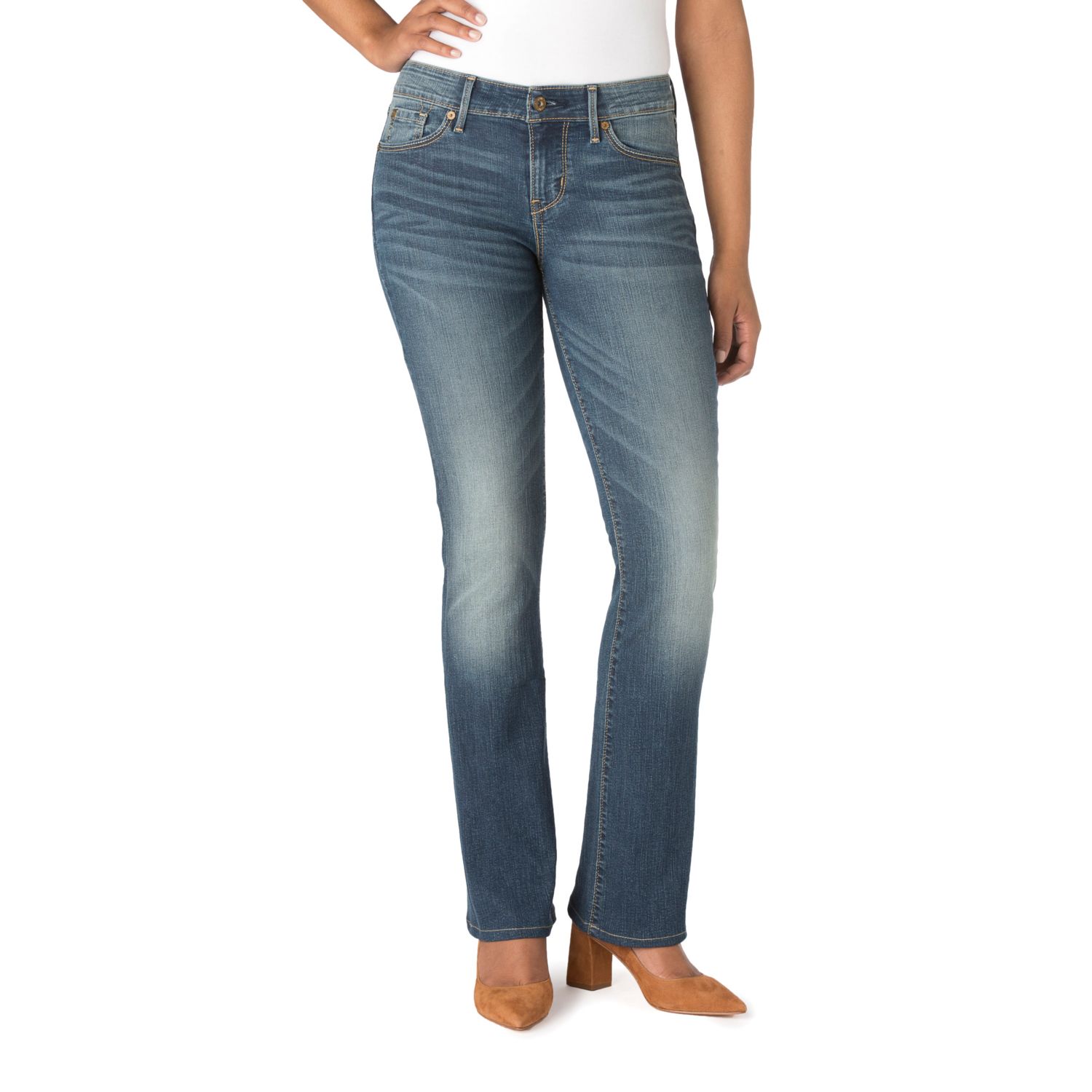 denizen from levi's curvy bootcut jeans