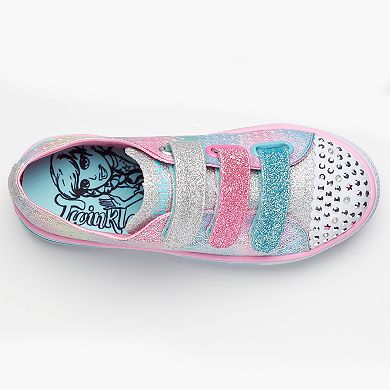 Skechers Twinkle Toes Shuffles Mermaid Girls' Light Up Sneakers 