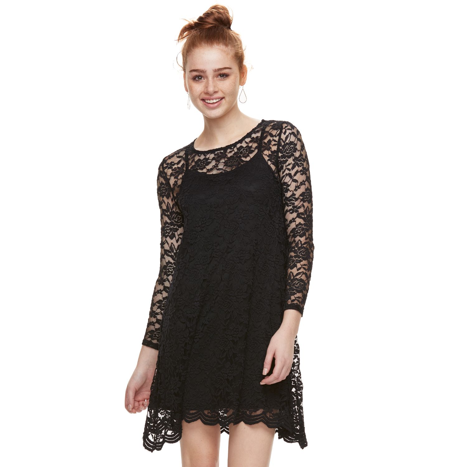 lace swing dress