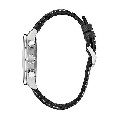 Citizen Eco-Drive Men's Brycen Leather Chronograph Watch - CA0649-14E