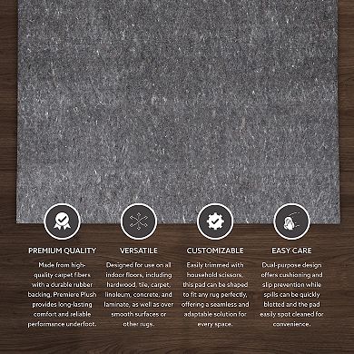 Linon Underlay Premier Plush Felt Rug Pad