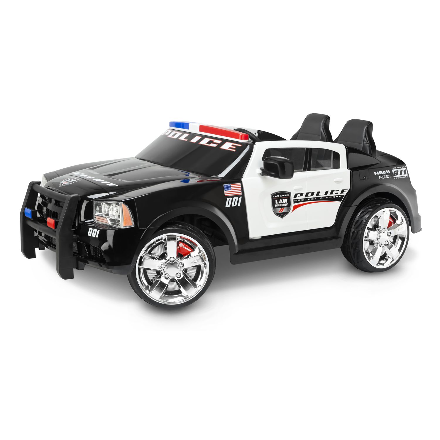 kids motorized police car