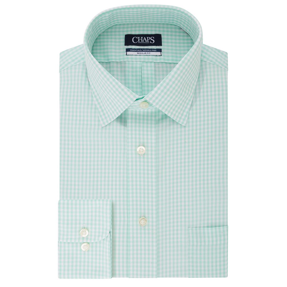 Men's Chaps Essentials Wrinkle-Free Regular-Fit Spread-Collar Dress Shirt