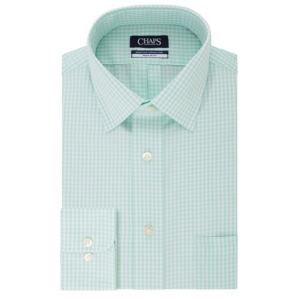Men's Chaps Essentials Wrinkle-Free Regular-Fit Spread-Collar Dress Shirt