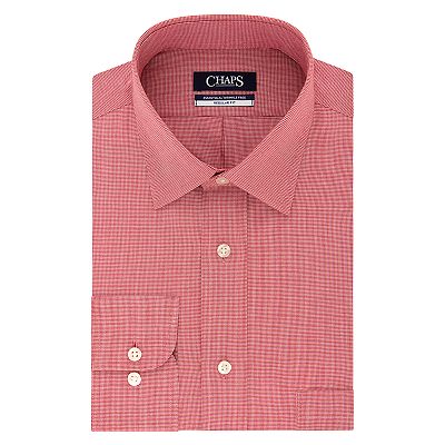 Men's Chaps Essentials Wrinkle-Free Regular-Fit Spread-Collar Dress Shirt