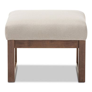 Baxton Studio Mid-Century Upholstered Stool
