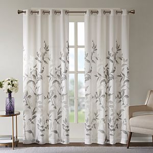 Madison Park Vera Burnout Printed Curtain
