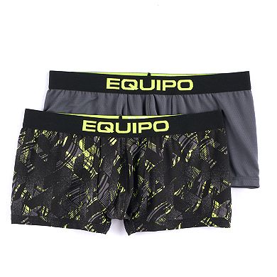 Men's equipo 2-pack Geometric & Solid Stretch Performance Trunks