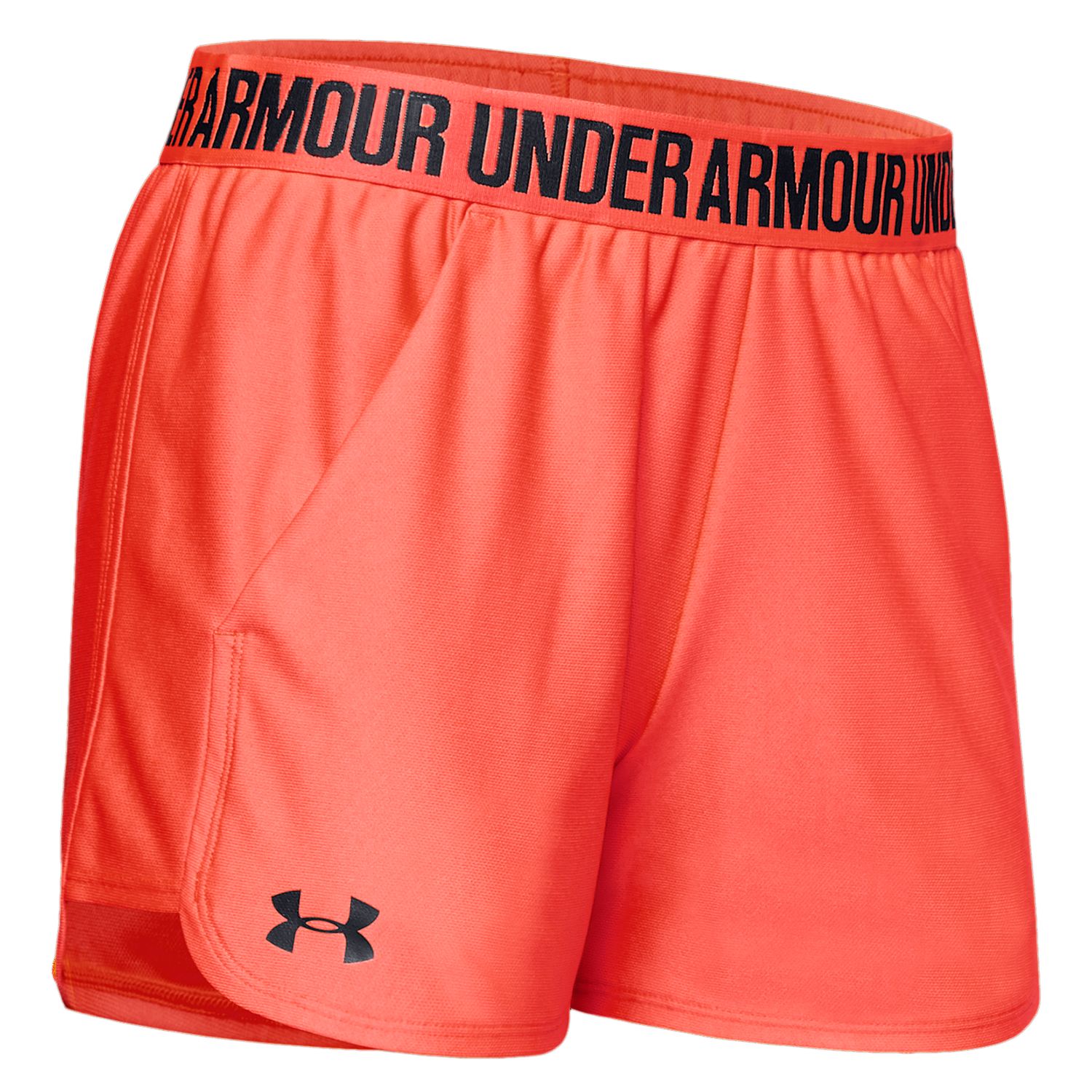 orange under armour shorts