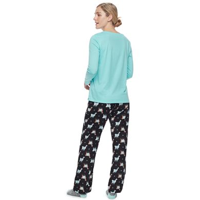 Women's Sonoma Goods For Life® Pajamas: Sleep Top, Pants & Socks 3-Piece PJ Set