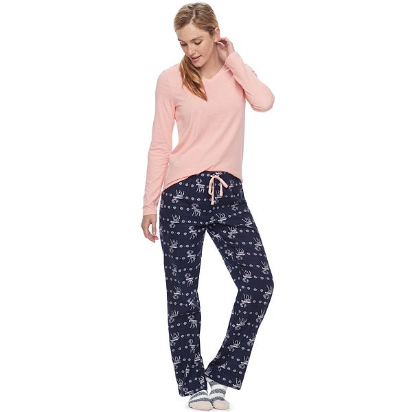 Women's Sonoma Goods For Life® Pajamas: Sleep Top, Pants & Socks 3-Piece PJ  Set