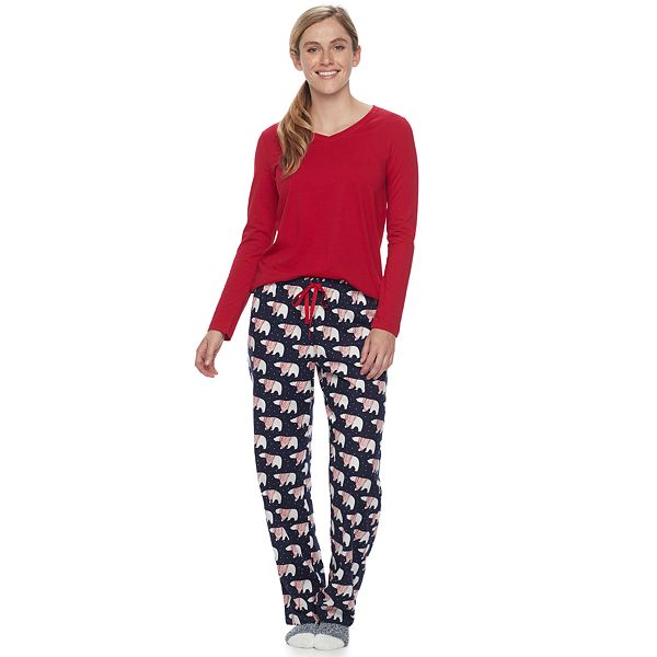 Women's Sonoma Goods For Life® Pajamas: Sleep Top, Pants & Socks 3 ...