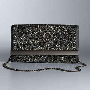 Simply Vera Vera Wang 10th Anniversary Floral Shine Rhinestone Clutch