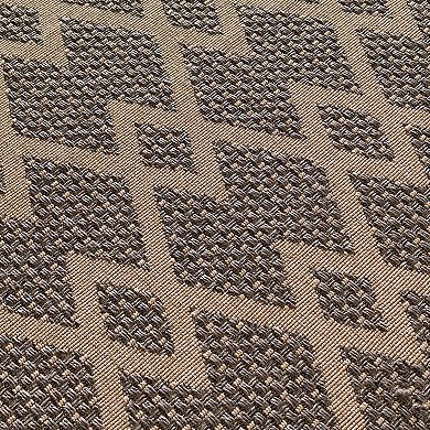 Natco Santorini Chevron Diamonds Geometric Indoor Outdoor Rug
