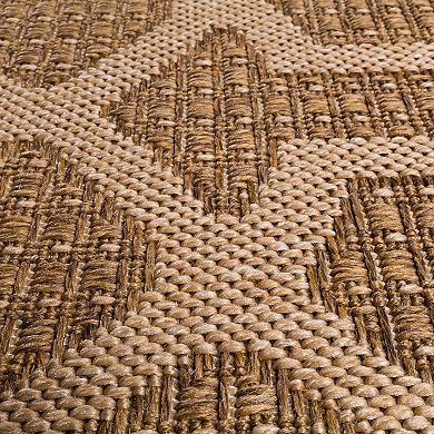 Loomaknoti Santorini Intertwined Fretwork Indoor Outdoor Rug