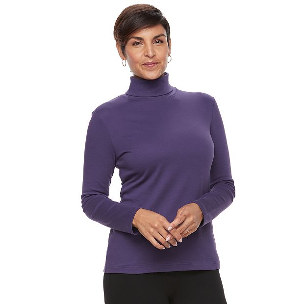 Women's Croft u0026 Barrow® Long Sleeve Turtleneck Top