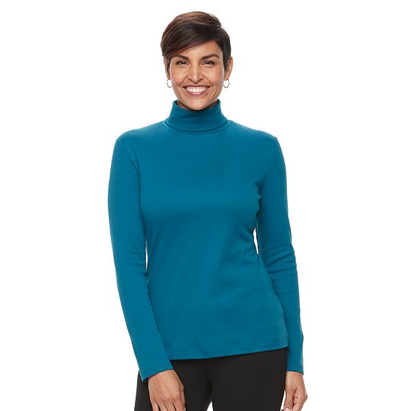Women's Croft u0026 Barrow® Long Sleeve Turtleneck Top