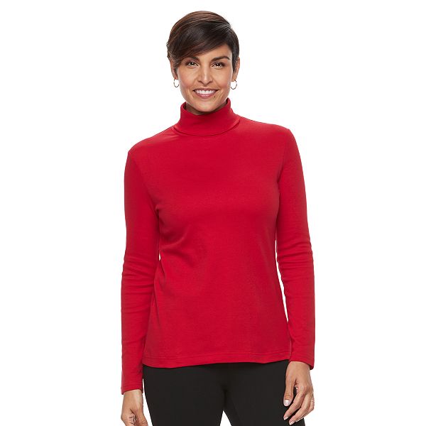 Women s Croft Barrow Long Sleeve Turtleneck Top