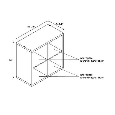 4-Cube Storage Cube Storage Unit