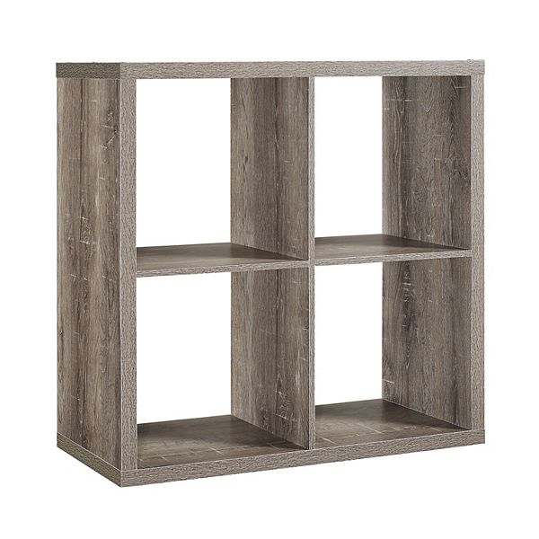 Better Homes Gardens 8-Cube Storage Organizer, Tobacco Oak