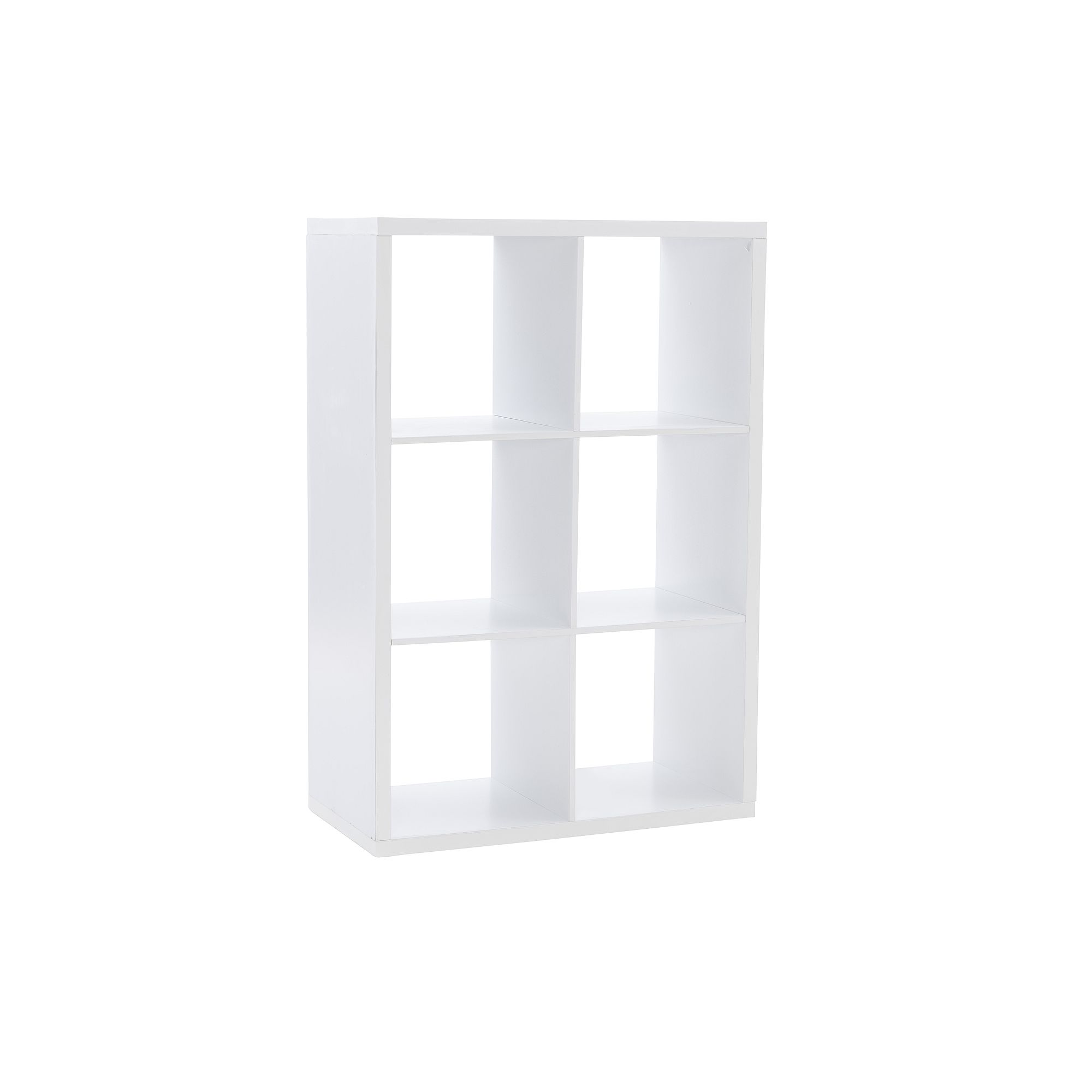 6-Cube Storage Cube Storage Unit, White