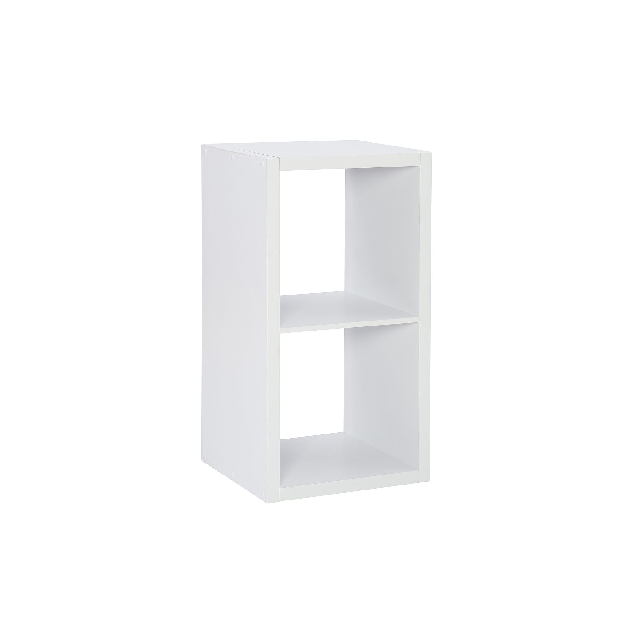 2-Cube Storage Cube Storage Unit, White