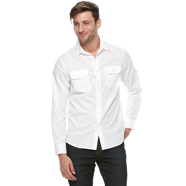 Men's Apt. 9® Premier Flex Slim-Fit Stretch Woven Button-Down Shirt