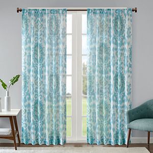 Madison Park Nadine Slub Printed Curtain
