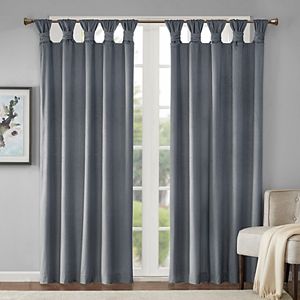 Madison Park London Printed Velvet Twisted Top Curtain