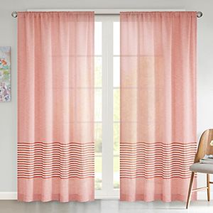 Urban Habitat Rae Dobby Stripe Sheer Curtain