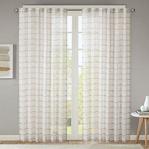 Urban Habitat Cyrus Geometric Burnout Sheer Curtain
