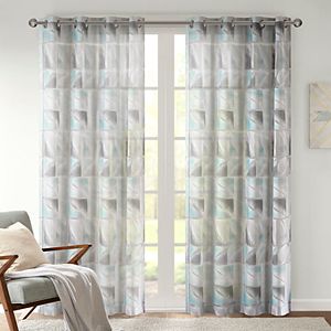 Urban Habitat Nash Geometric Burnout Sheer Curtain