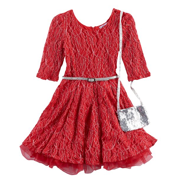 Kohls red 2025 lace dress