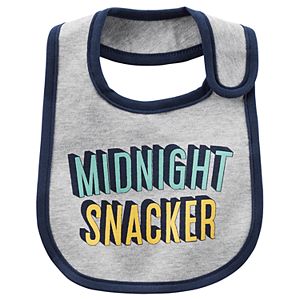 Baby Boy Carter's Solid-Trim Graphic Bib