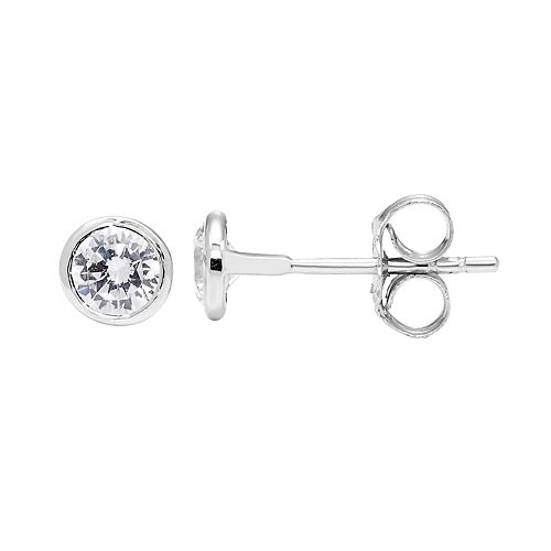 10k White Gold 1/2 Carat T.W. Diamond Stud Earrings
