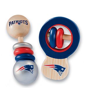 New England Patriots Baby Rattle Set