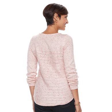 Women's Croft & Barrow® Curved Hem Sweater