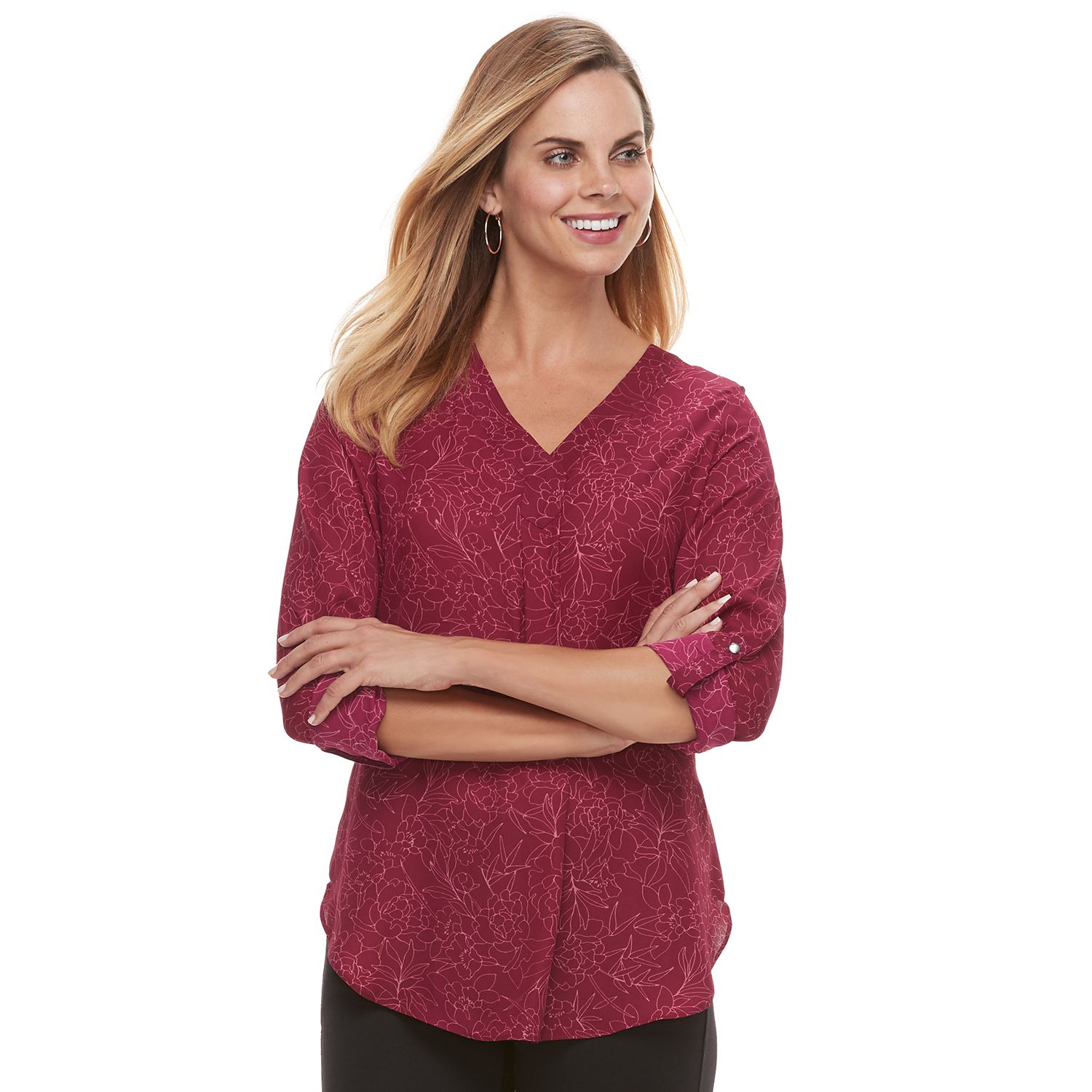 womens chiffon tunic tops