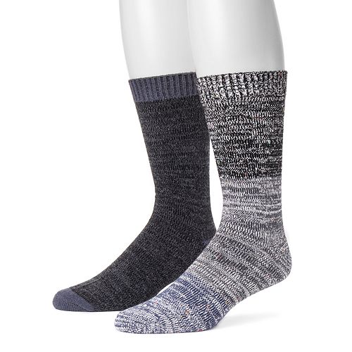 Men's MUK LUKS 2-pack Yarn Boot Socks