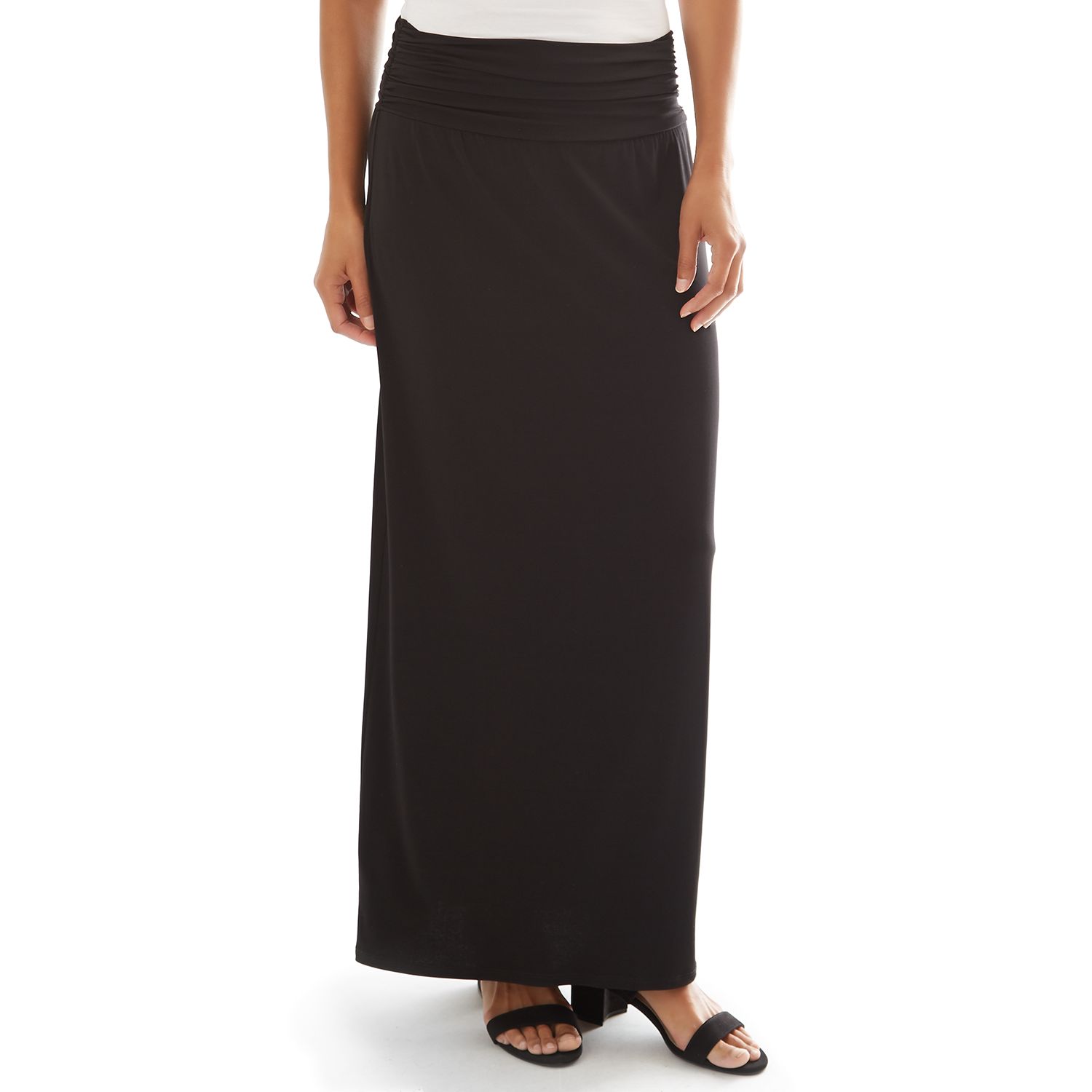 black maxi skirt kohls