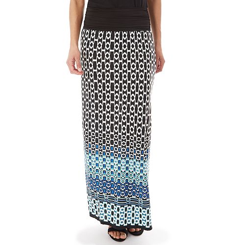 Women's Apt. 9® Print Column Maxi Skirt