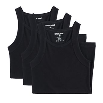 Men's Equipo 3-pack Solid Ribbed Tank Top A-Shirts