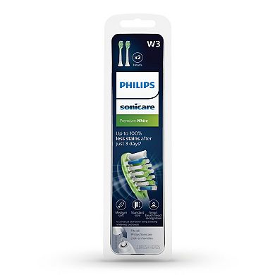 Philips Sonicare Premium White Replacement Toothbrush Heads Smart Recognition 2-pk.