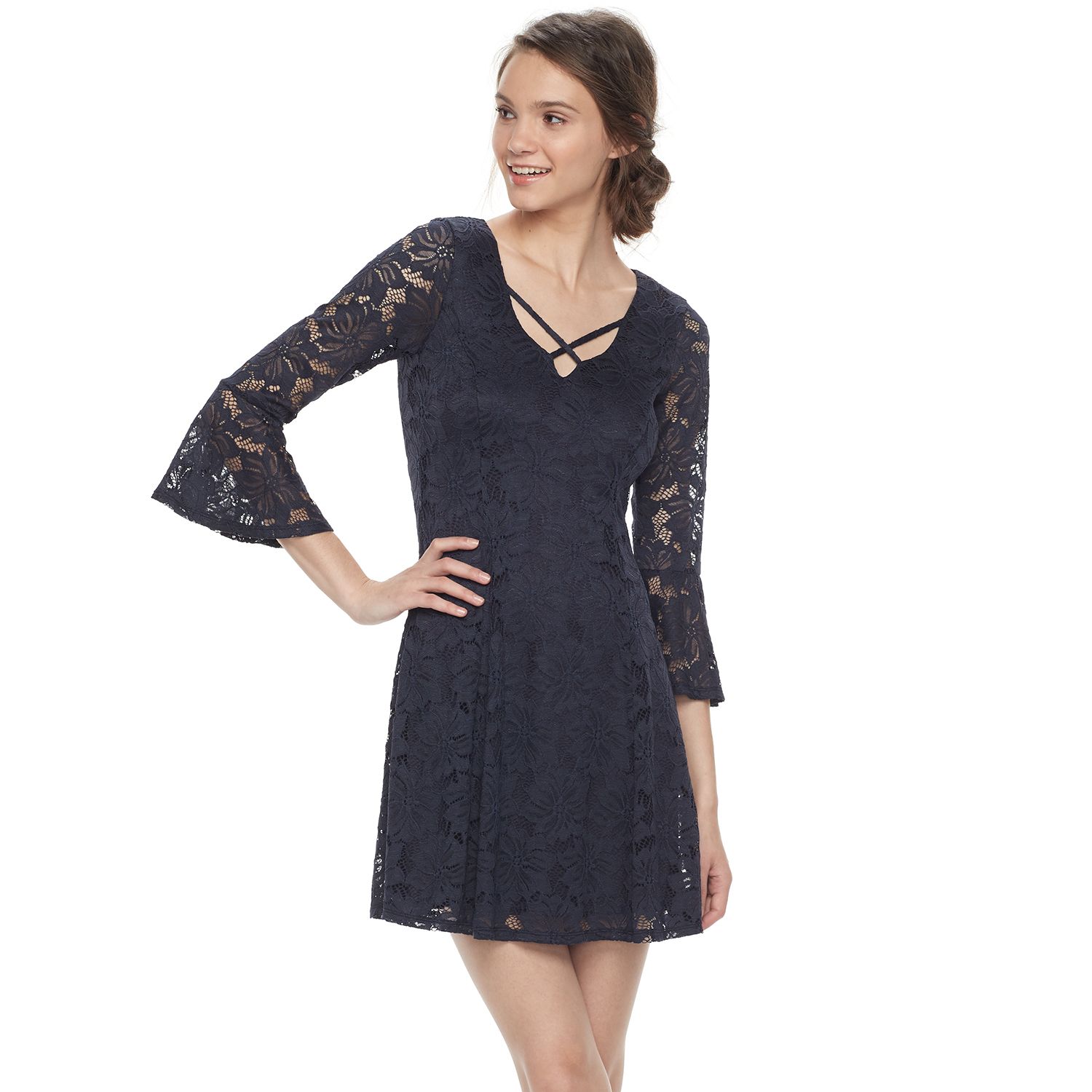 kohls bell sleeve dress