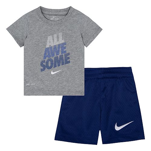 nike t shirt shorts set mens