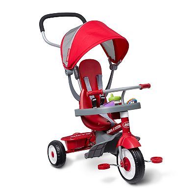 Trike Little Flyer Bike Toddler Bike Radio Flyer, 3-in-1 Stroll 'N