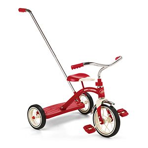 Radio Flyer Classic Red Tricycle with Push Handle