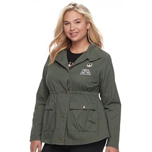 Juniors' Plus Size Her Universe Star Wars Patched Anorak Military Jacket